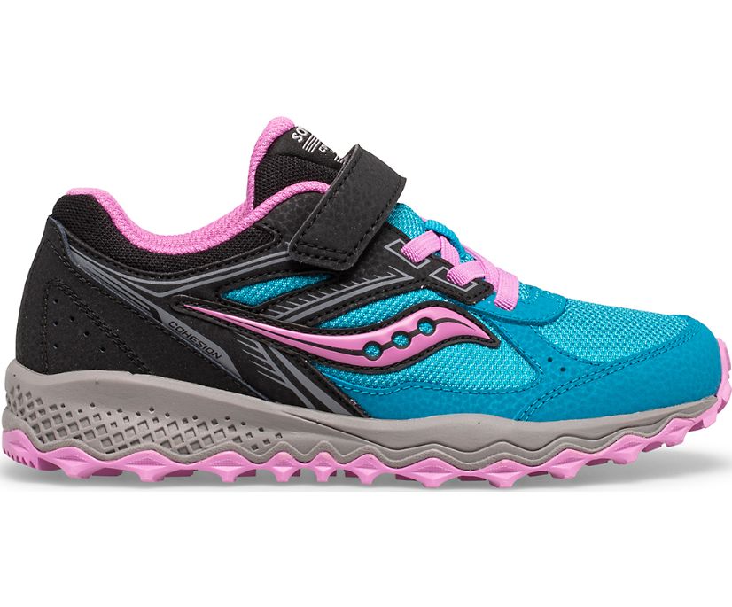 Saucony Cohesion 14 A/C Kids' Sneakers Blue / Pink / Black | AU 834WNBY